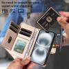 Miagon Crossbody Phone Case with Zipper, Card Holder and Strap for Xiaomi POCO X7 Pro view 4