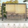 Bamboo Reed Blind for Windows and Patios, Natural Black Lines view 3