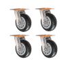 YPAPBHT Quiet Heavy-Duty Universal Rubber Caster Wheel, 6 in view 1