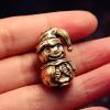 Unique Snowman Metal Bead Pendant view 4