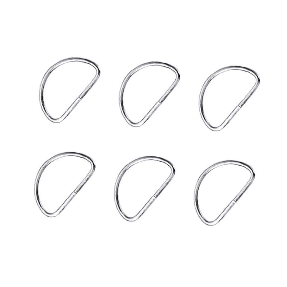 SOIMISS 100-Piece D-Ring Metal Buckles