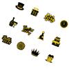 ULTECHNOVO 12-Piece New Year Cupcake Toppers view 1