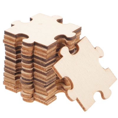 UPKOCH Wooden Puzzle Pieces to Paint, Blank DIY Puzzle for Kids