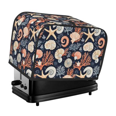2-Slice Toaster Cover with Starfish Design and Pockets