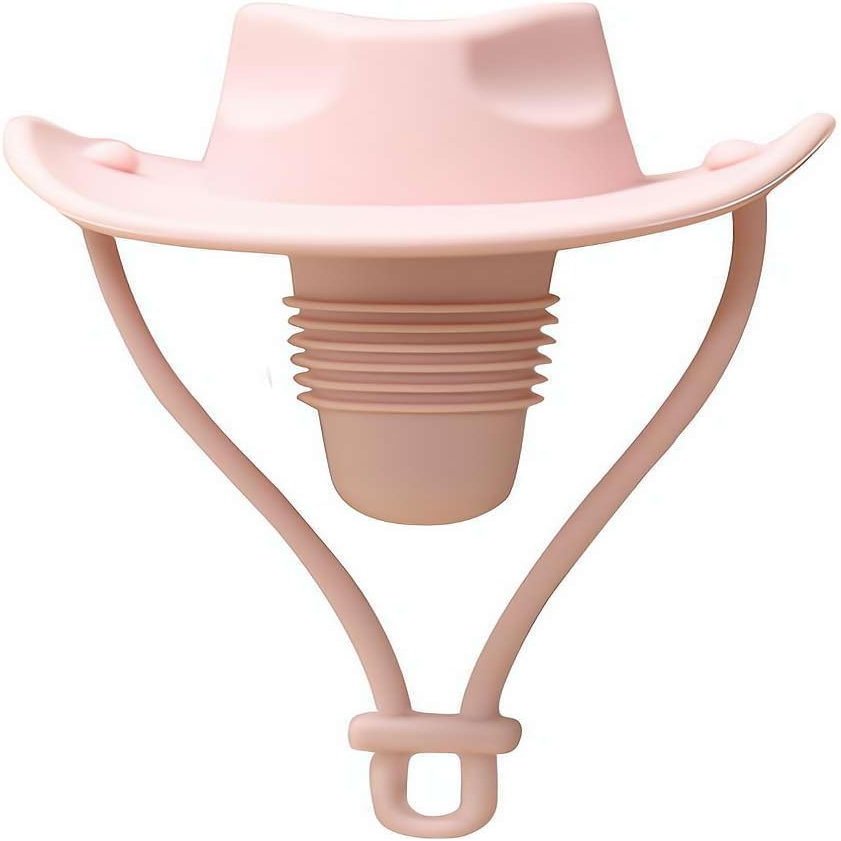 Pink Silicone Wine Stopper - Cowboy Shape