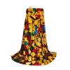 HDSKFNS Colorful Brick-Print Hooded Cloak, Black, Medium view 3