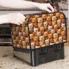 2-Slice Toaster Cover with Cute Bear Print and Pockets view 2