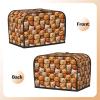 2-Slice Toaster Cover with Cute Bear Print and Pockets view 3