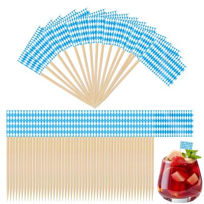 Bavarian Flag Toothpicks | 100 Count Party Snack Decor