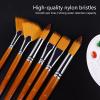 Studio Grade Oil Acrylic Watercolor Brush view 4
