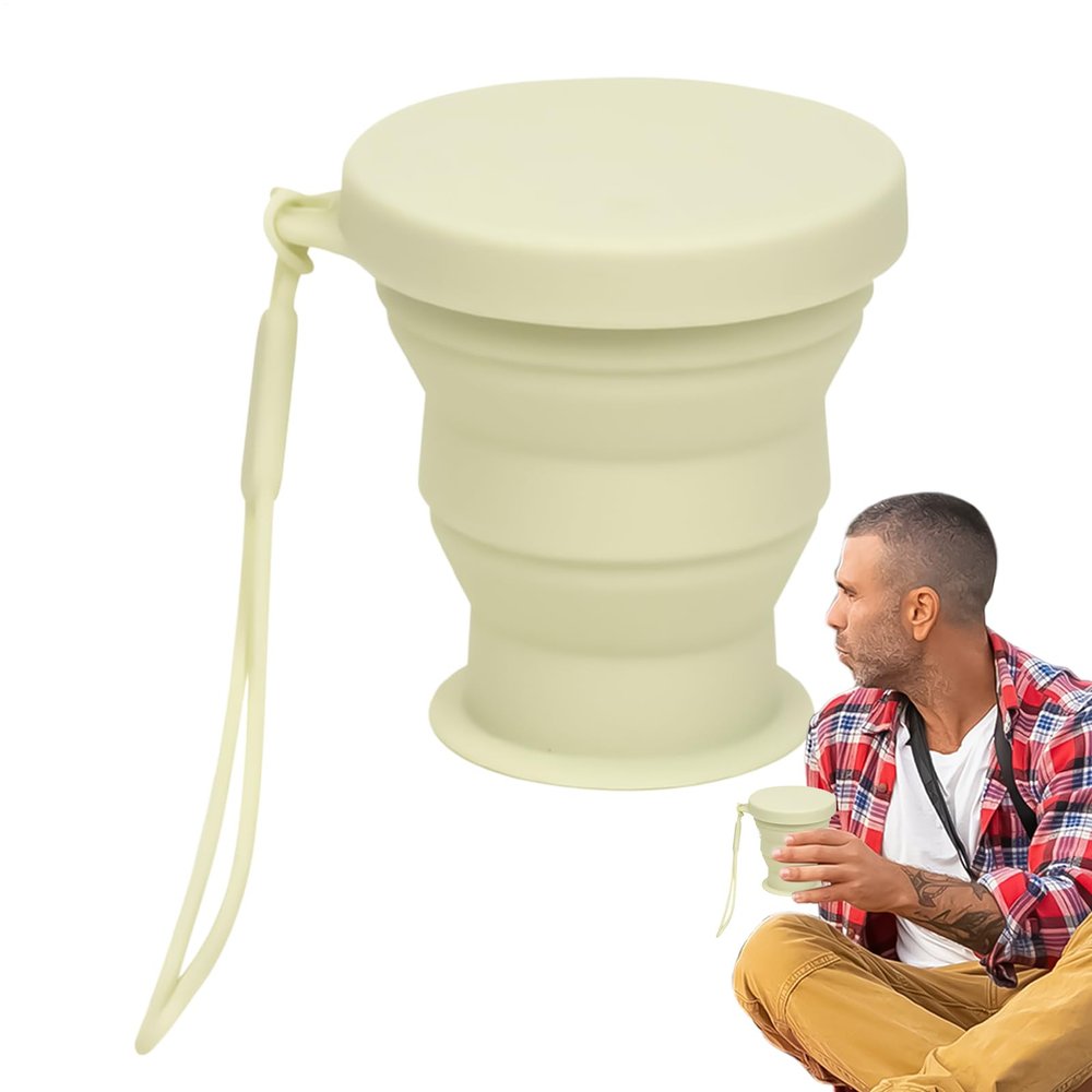 Portable Collapsible Cup, 200ml Silicone Travel Mug