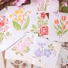 6 PCs Retro Flower Stencils view 2