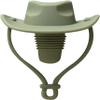 Green Silicone Wine Stopper, Cowboy Hat Shape view 1