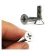 Manoud 10/50-Piece UNC 2-56, 4-40, 6-32, 8-32, 10-24 Coarse-Thread 304 Stainless Steel Phillips Flat Head Screws (1-1/4 in, 50 pcs UNC 2-56) view 3