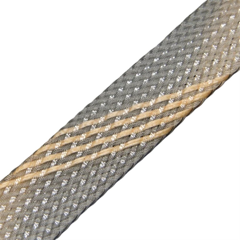 TGDGFKIAS Braided Cable Management Sleeve for Power, Audio and Video Cables, 240 mm, Multicolor (Clear Gold, 30 mm–1 m)