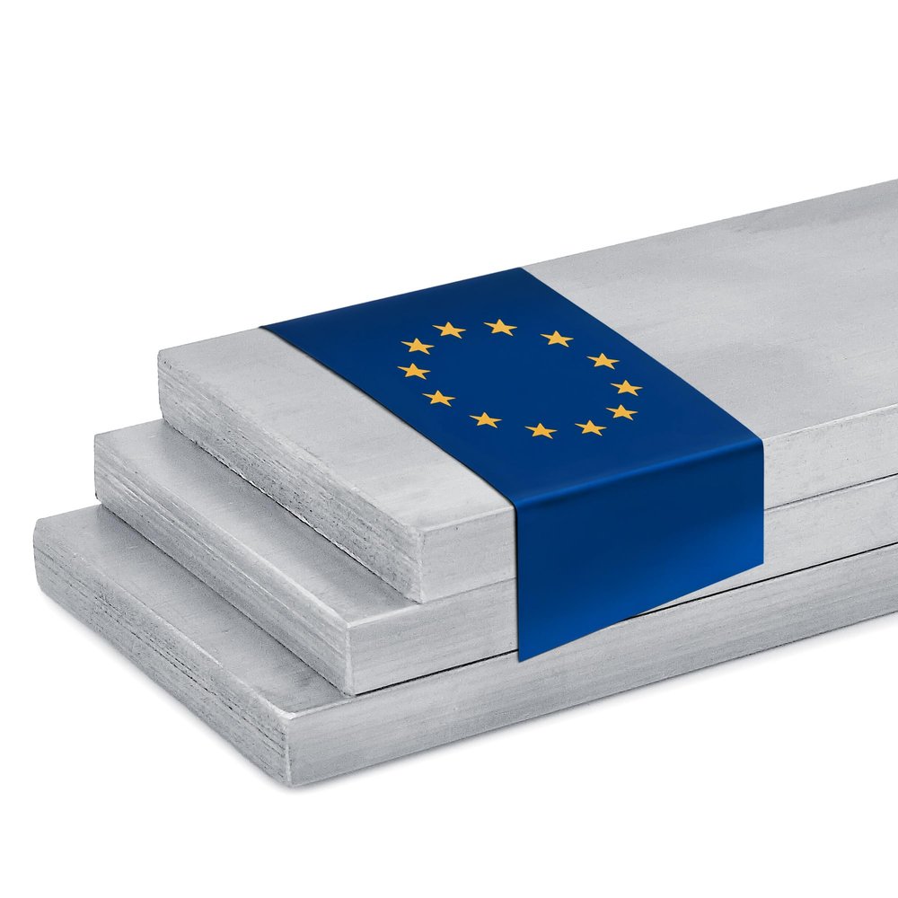 Stahl-Shop24 Aluminum Flat Bar 35 x 5 mm, 500 mm, Raw, AlMgSi0.5