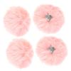 IMIKEYA 4 Pack Small Faux Wool Pom Poms view 1