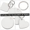 Artibetter 36-Piece Sublimation Blank Metal Keychain Blanks view 4