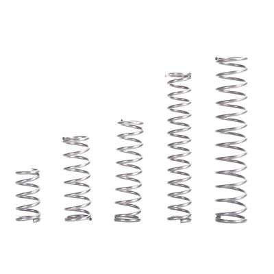 XIAONIYI 10-Pack 304 Stainless Steel Compression Springs, Shock Absorbing, Precision, Strong Rebound, 1.2 mm Diameter (60 mm, 7 mm)