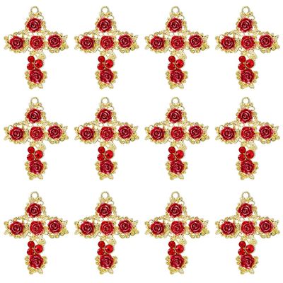 DICOSMETIC 12-Piece Gothic Cross Charms