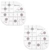 DICOSMETIC Curved Corner Ruler - 2 Pack view 1
