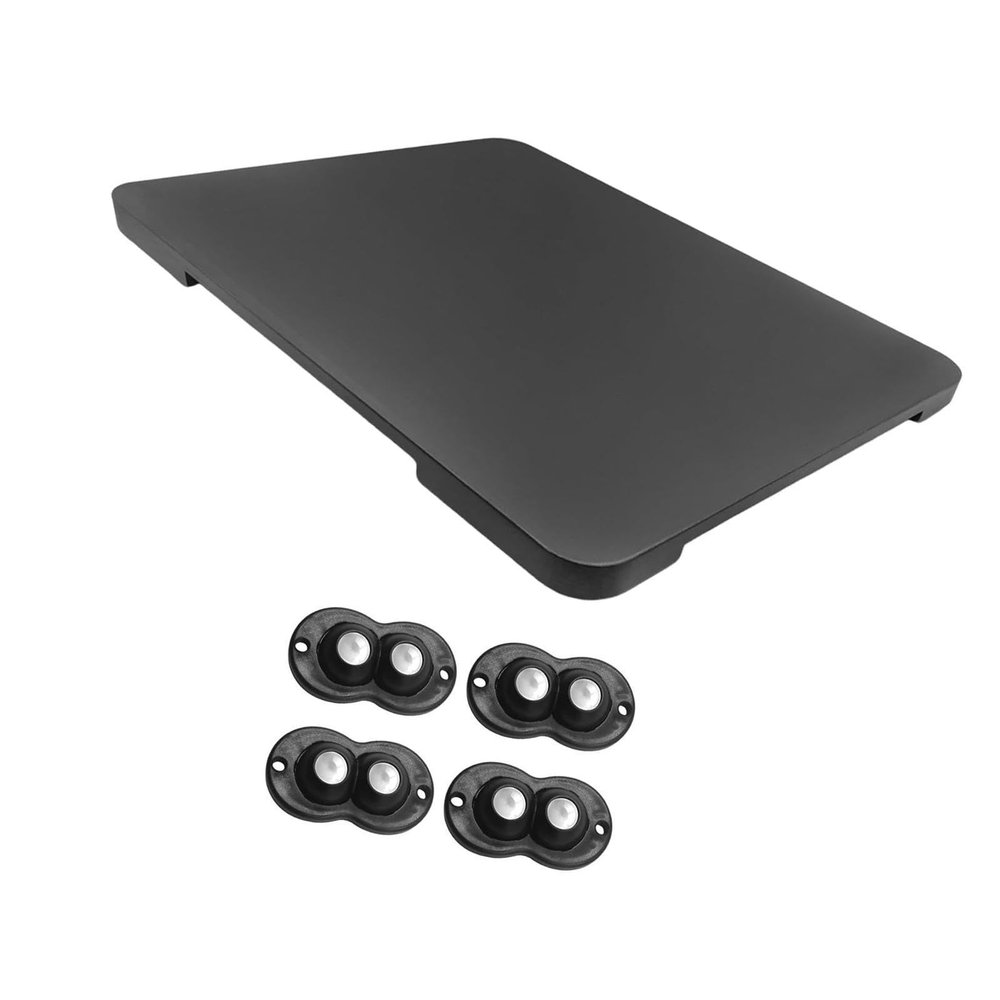 FLCPJGV Black Sliding Tray for Coffee Machines and Kitchen Appliances
