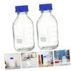 PRETYZOOM 2-Piece 500 mL Glass Reagent Bottles with Blue Caps view 3