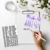 GLOBLELAND Calendar Clear Stamps for Scrapbooking view 2