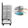 Mobile Metal Art Drying and Storage Rack with Extra-Large Flexible Shelves view 1