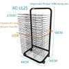 Mobile Metal Art Drying and Storage Rack with Extra-Large Flexible Shelves view 2