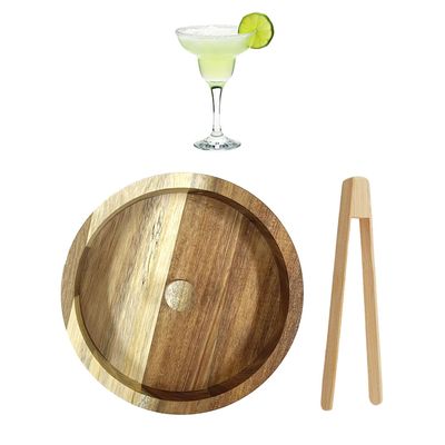 Wooden Salt Dipper and Clip Set
