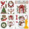 GLOBLELAND 4-Piece Christmas Decoration Rub-On Transfers view 1