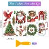 GLOBLELAND 4-Piece Christmas Decoration Rub-On Transfers view 2