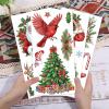 GLOBLELAND 4-Piece Christmas Decoration Rub-On Transfers view 4