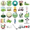 Stakee Artoon Golf Stickers, 50 pcs view 3