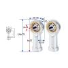 1 Pc SI14-1T/K Spherical Plain Bearing, M14x1.5 mm Threaded Rod End Bearing with Spherical Eye view 3