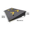 JINGJIAOPLSD Portable 6-Inch Curb Ramp, Heavy-Duty Rubber Ramp, 3,000 kg Capacity view 2