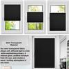 Pleated Blind No Drilling, Clip-Fix, 90 x 185 cm, Black view 3