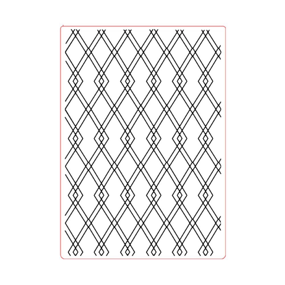 Vdaxvme Grids Background Embossing Folder