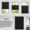 No-Drill Pleated Blind Klemmfix 110 x 210 cm, Black, Made to Measure view 3