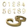 RAGOPILEN Gold Brass House Numbers, Multiple Sizes (4) view 1