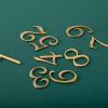 RAGOPILEN Gold Brass House Numbers, Multiple Sizes (4) view 3