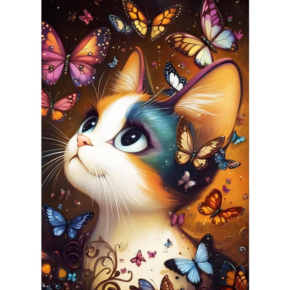 GDYEEH Groohrkatze Diamond Painting Kit for Adults