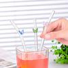 Glamifyr 9-Piece Curved Glass Straw Set with Butterfly Design view 4
