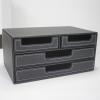 Space-Saving PU Leather Desk Organizer with 4 Drawers view 4