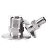 1-Piece KF16 Vacuum to 3/4" BSPT Male Thread Stainless Steel Flange Pipe Hex Fitting view 2