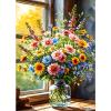 GDYEEH Colorful Flowers Diamond Painting Kit view 1