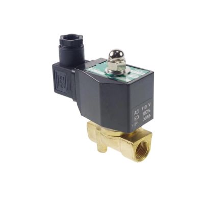 3/8" BSPP NC 2-Way Solenoid Valve, 4 mm Flow Bore, 24 VDC Brass, for Methane, Propane, Gas, Fuel, Air and Water