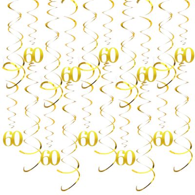 20-Piece 60th Birthday Decoration Set