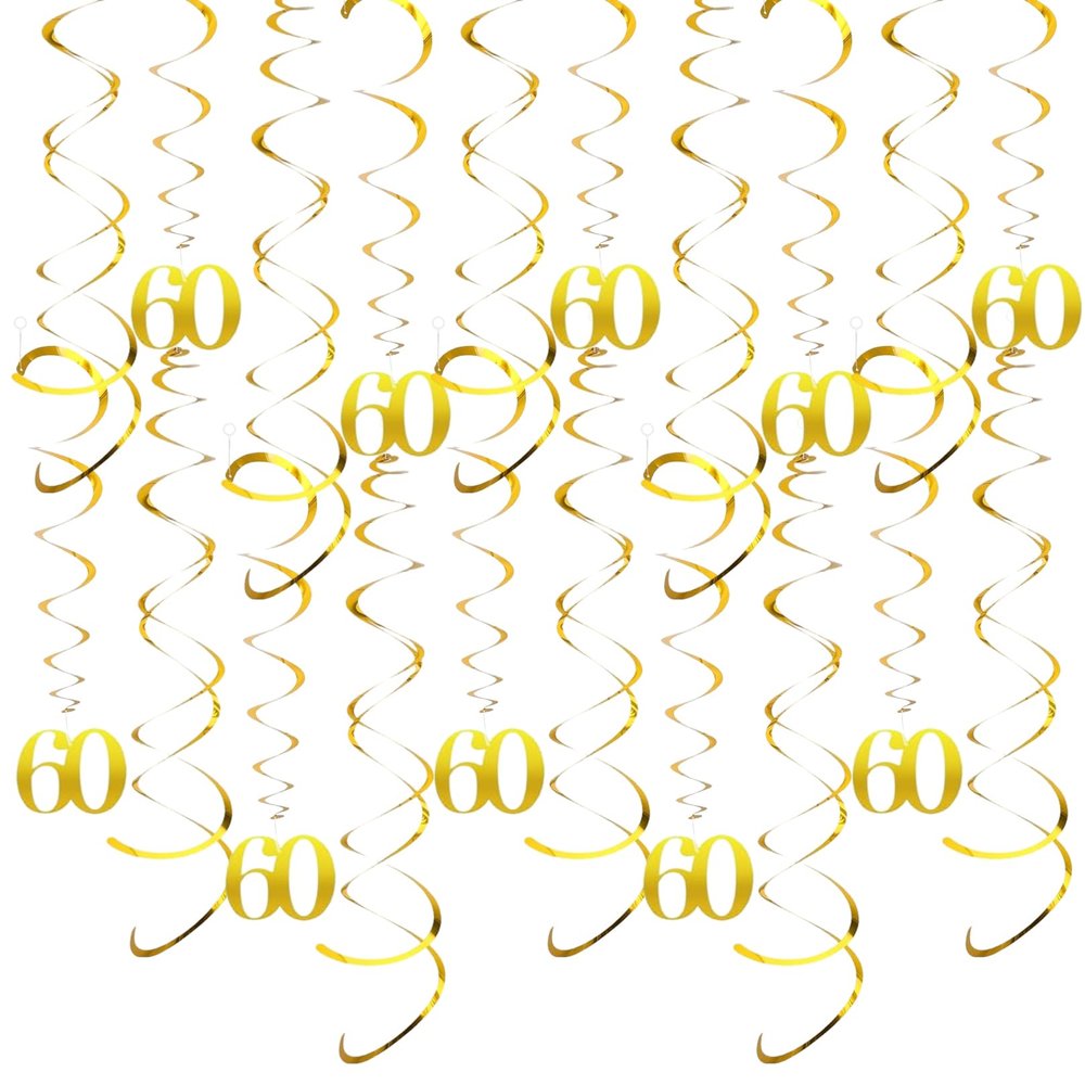 20-Piece 60th Birthday Decoration Set